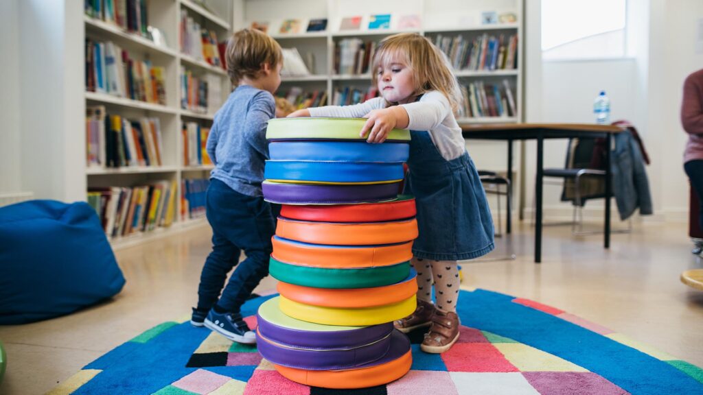 children playing together