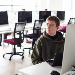 Student in Mac at Tech Park
