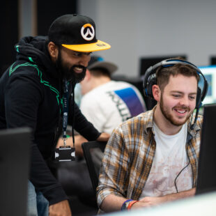 Esports student and lecturer