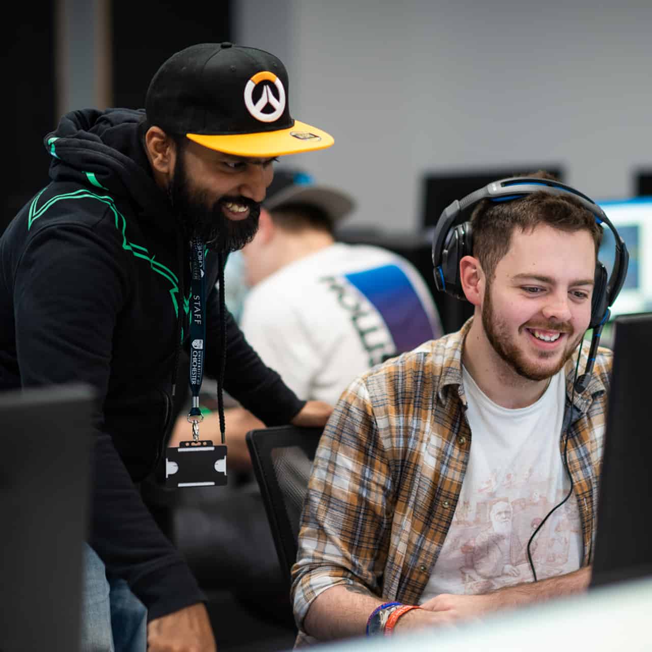 Esports student and lecturer