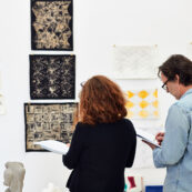 19 Fine Art Assessment (36) lecturers looking at students work