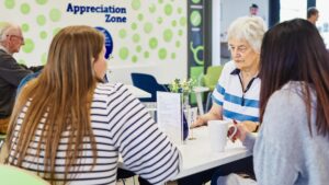 Students on placement with service user