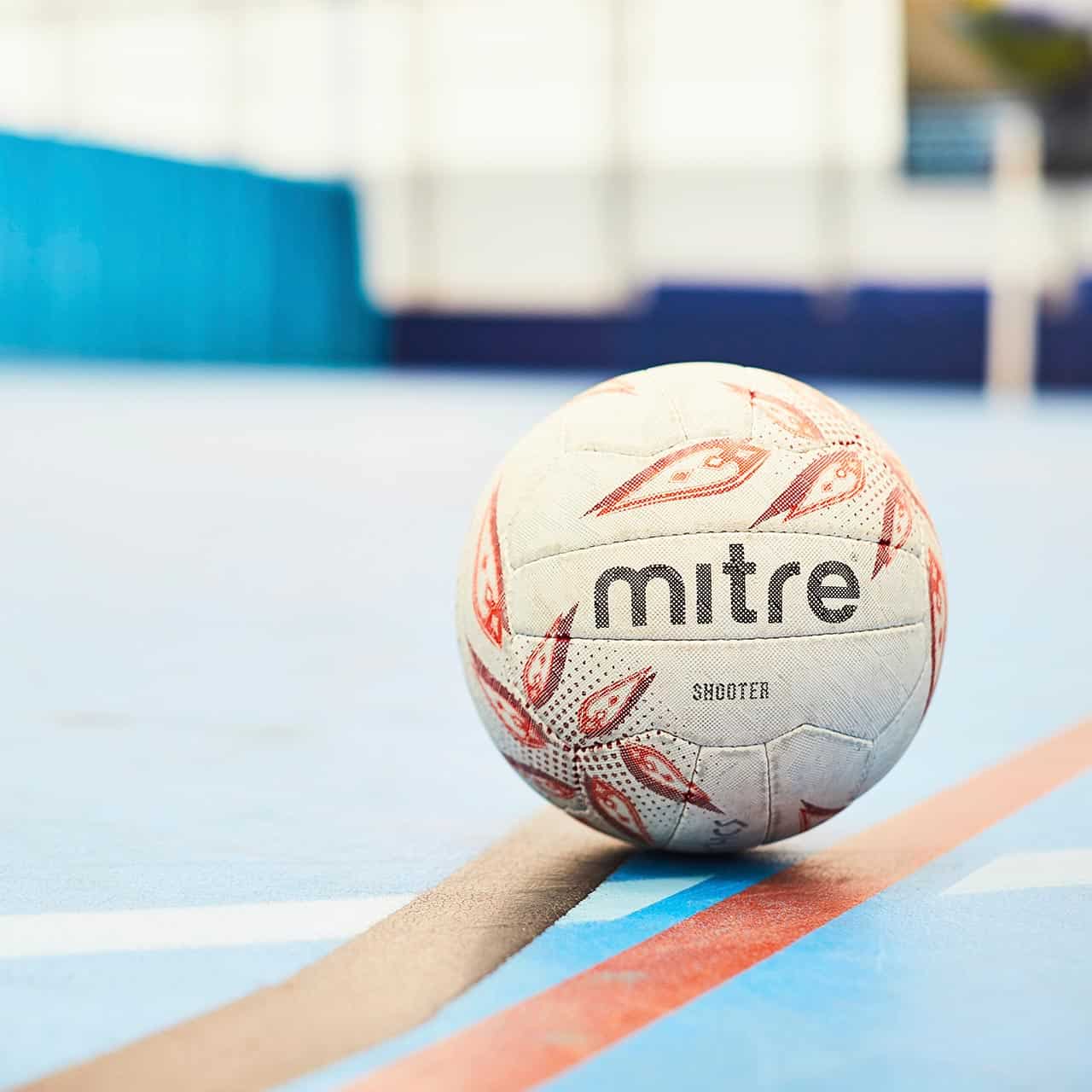 19 Sport PE Football 1280 X 1280 A football on the ground of the Sports Dome
