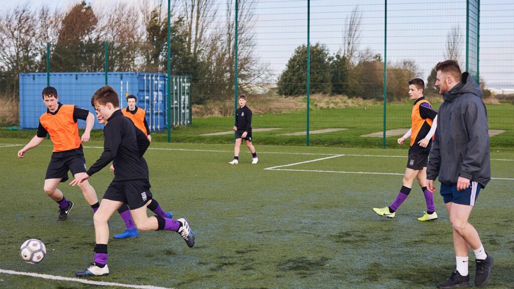 football coaching in process