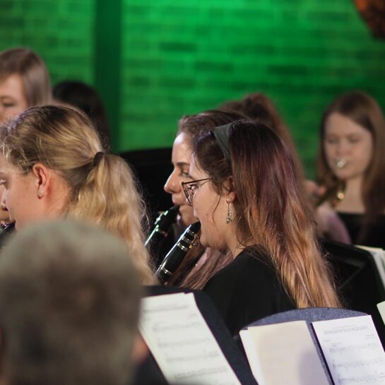 Music students performing