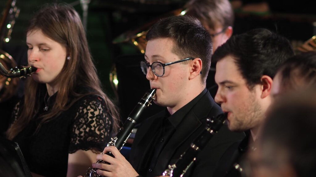 Music students performing