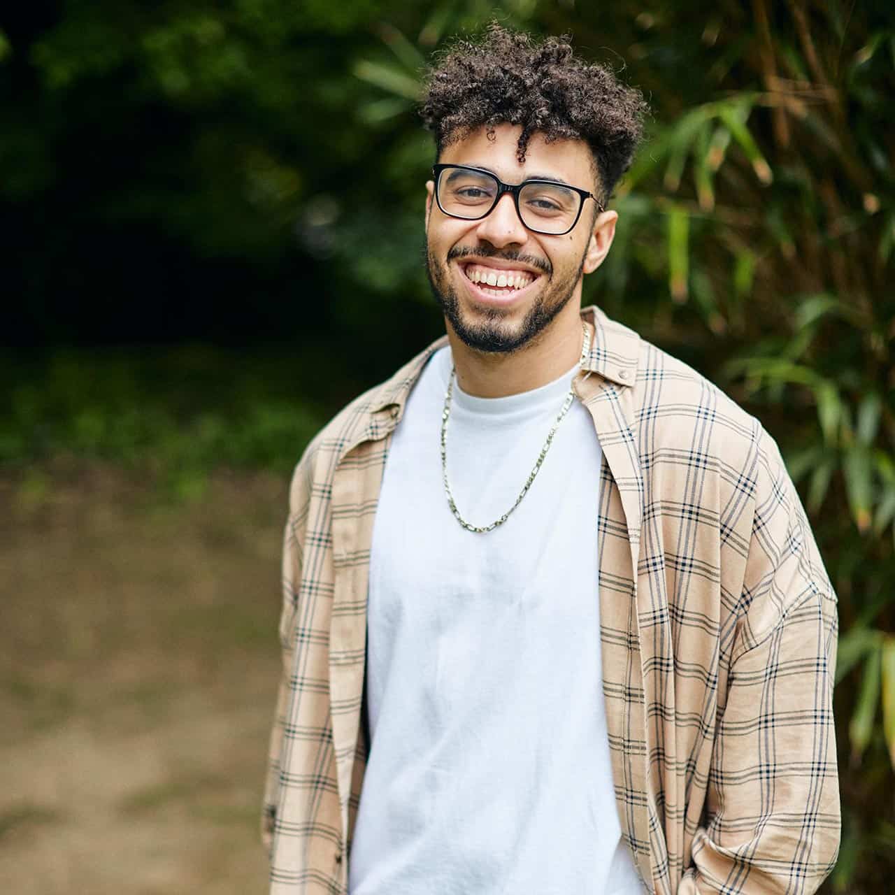Smiling student
