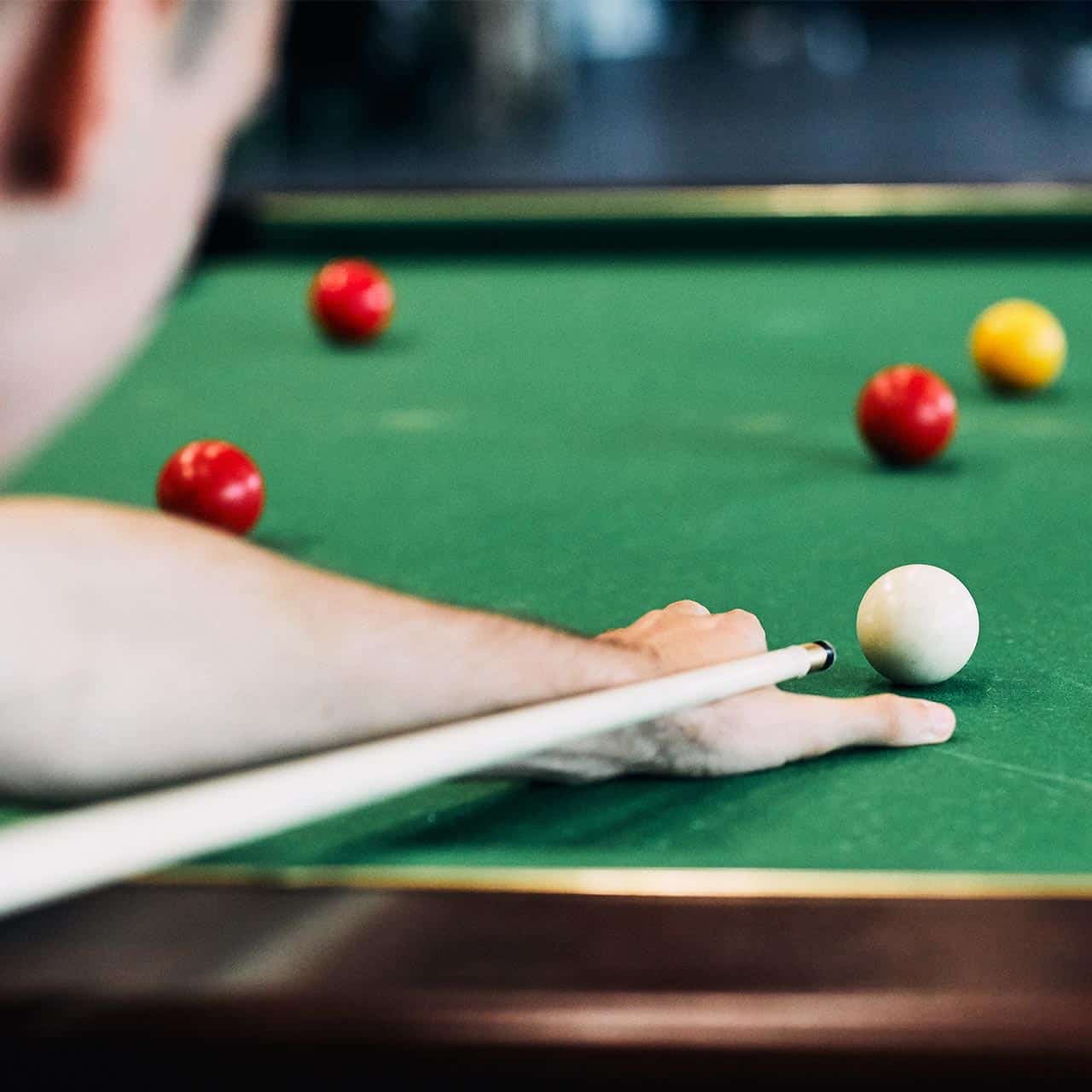 Students playing Pool