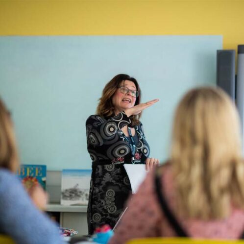 Build Your Confidence A Teaching tutor leading a seminar