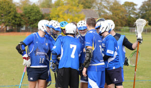 Students playing lacrosse