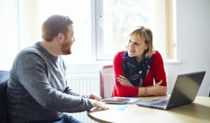 Student with Bognor Careers Consultant
