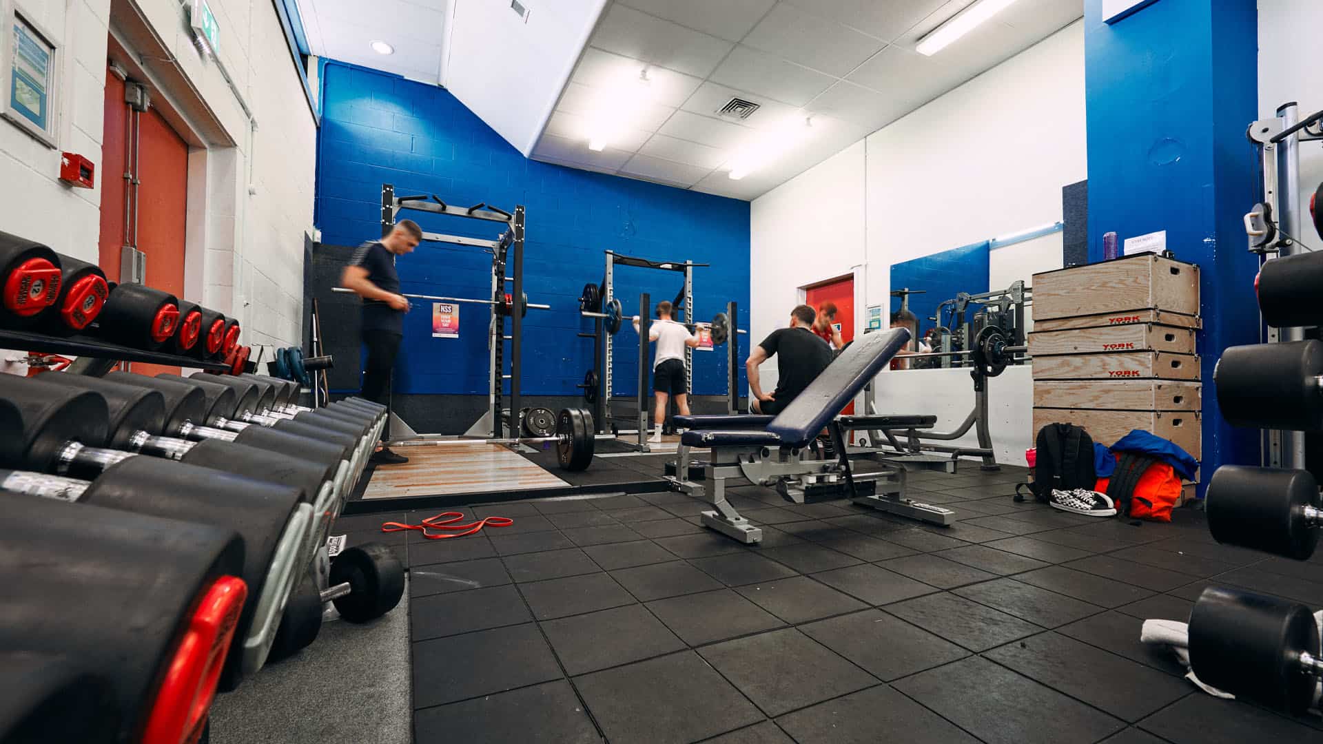 Strength and conditioning room