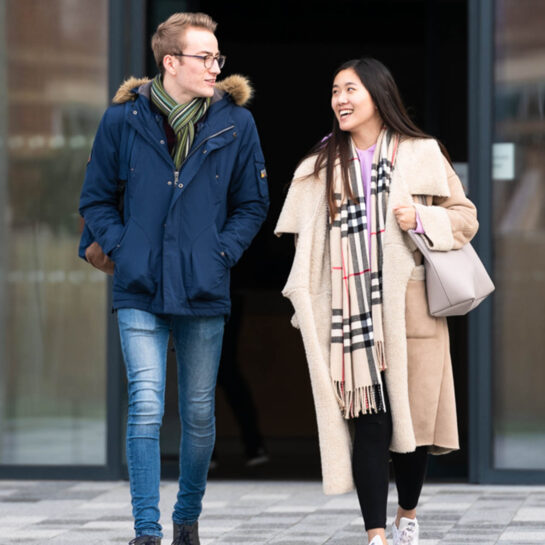 Students leaving Digital Technology Park