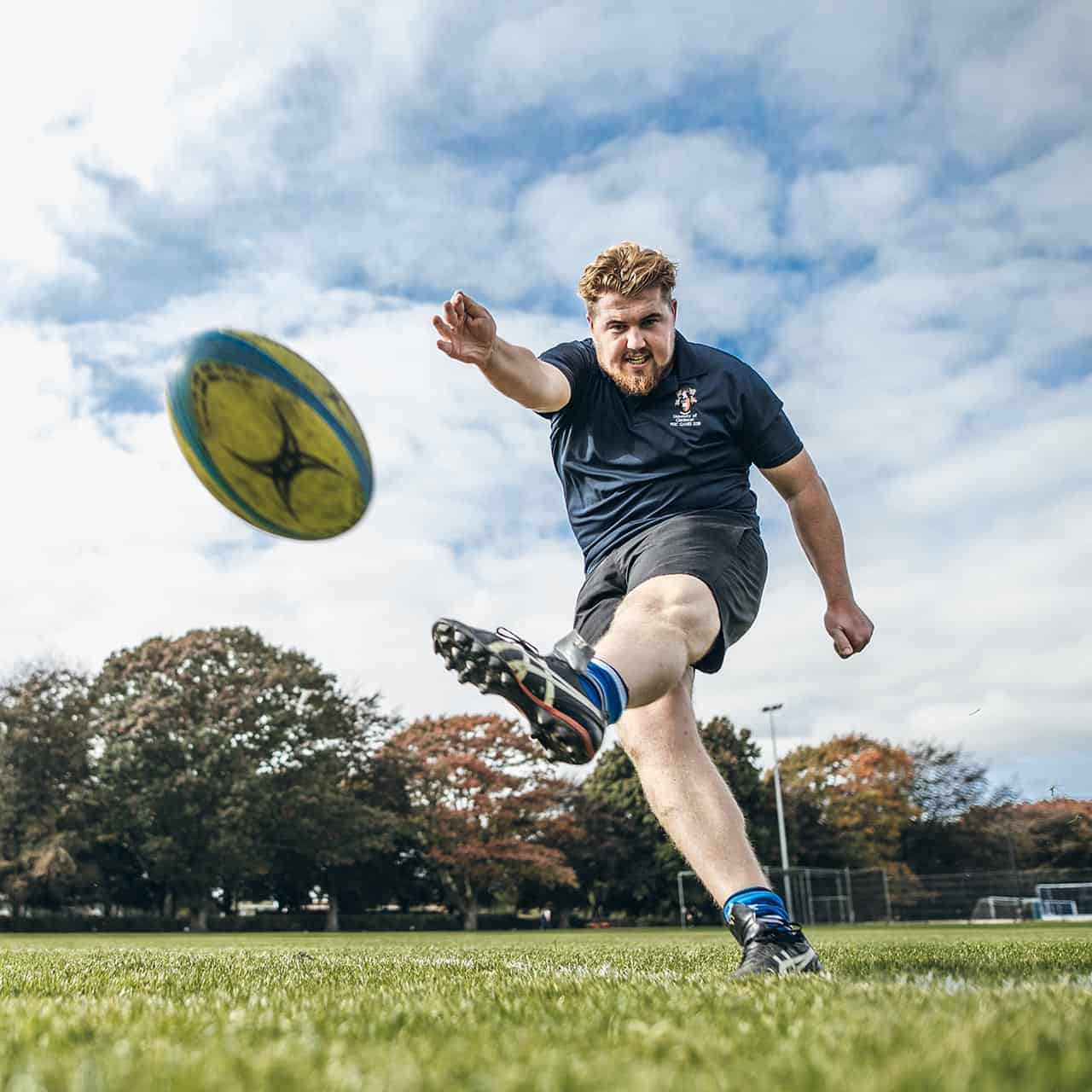 Rugby student training