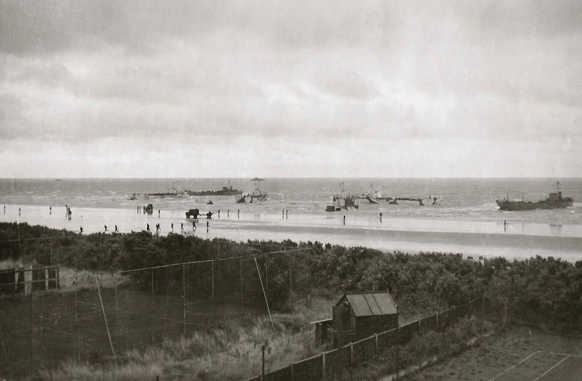 Coastline in black and white photo