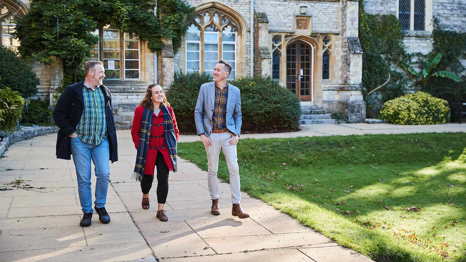 staff outside Cloisters