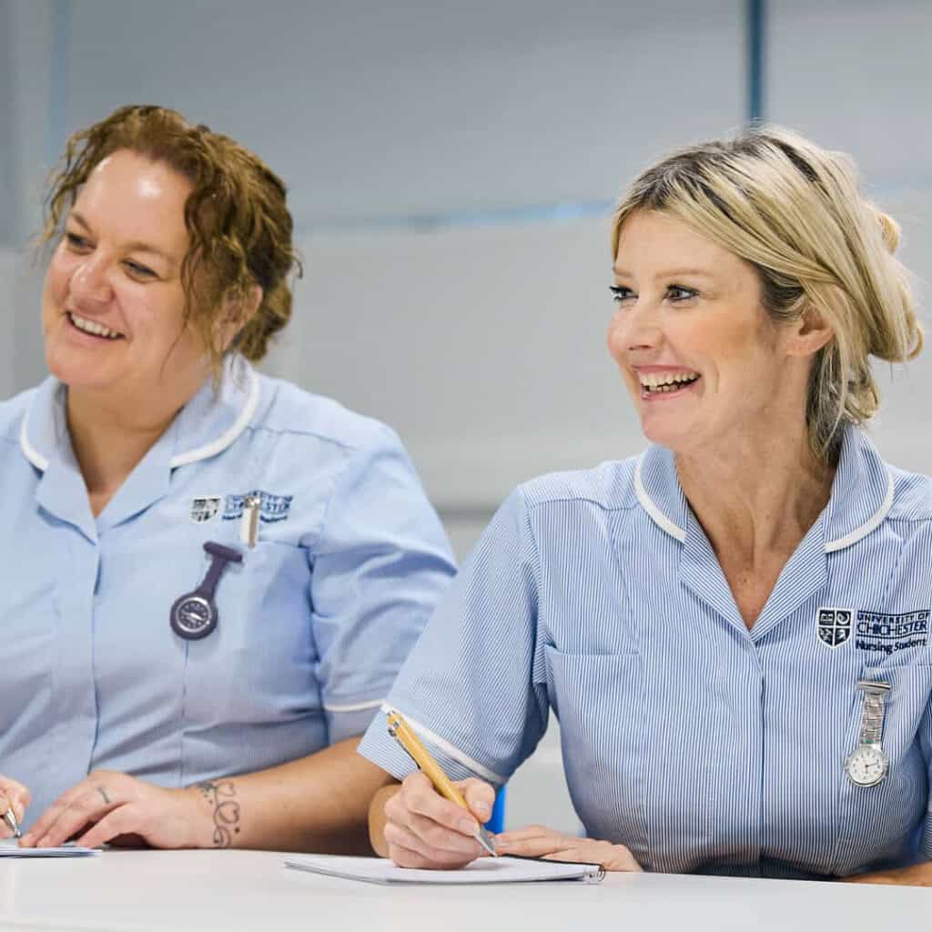 Nursing lessons at the University of Chichester