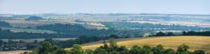 Landscape shot of the South Downs near Arundel