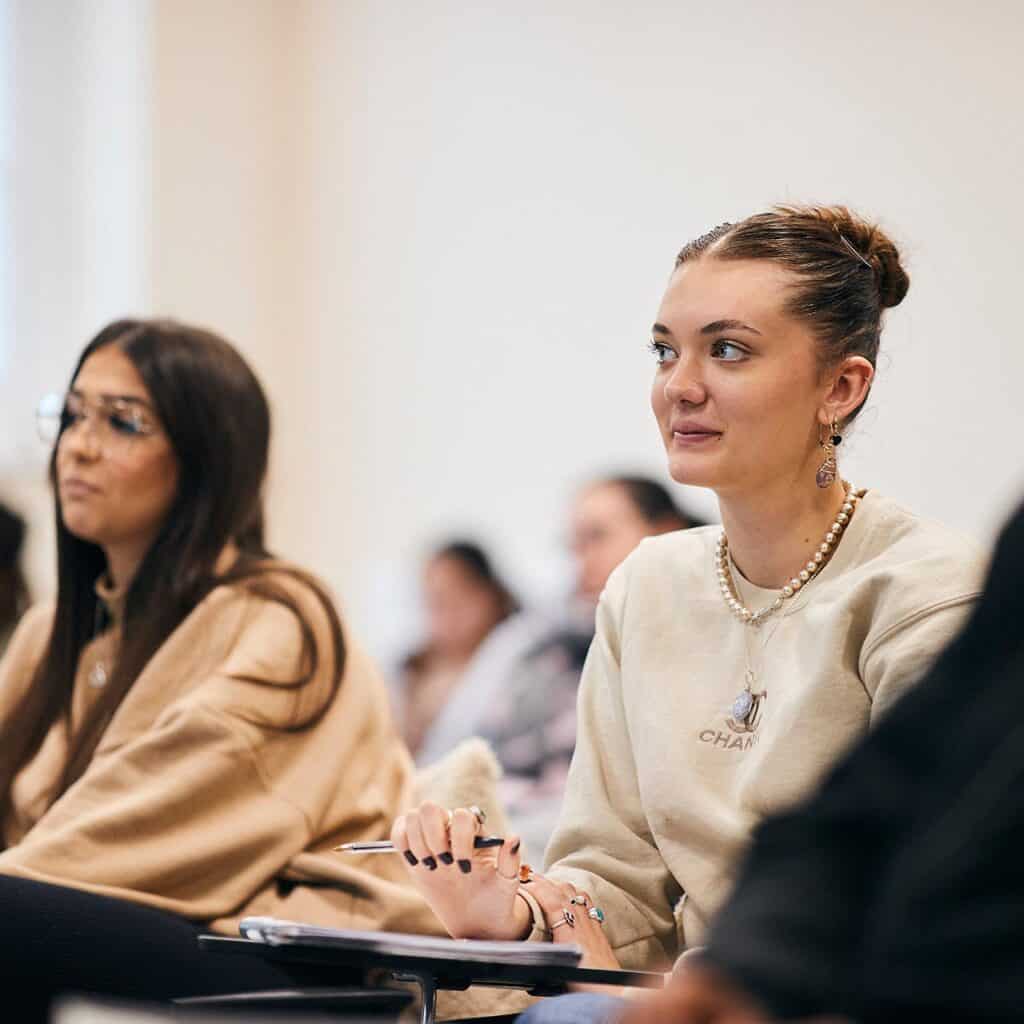 social work students sat in a lecture