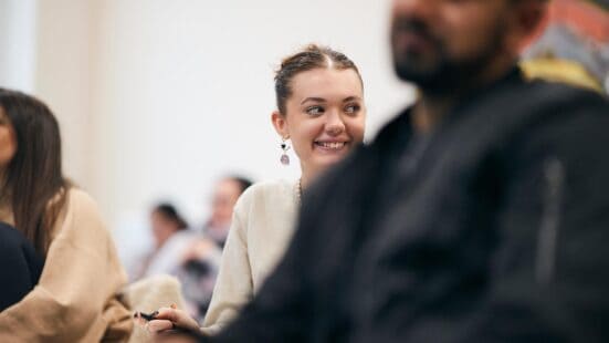 social work students sat in a lecture