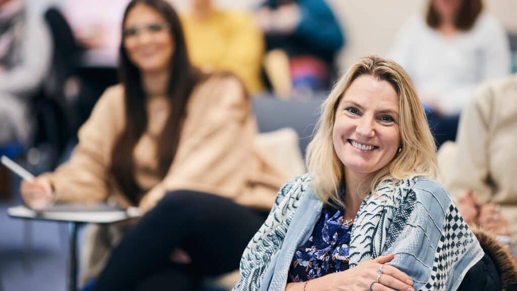 social work students sat in a lecture