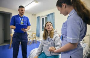 Nursing students practical