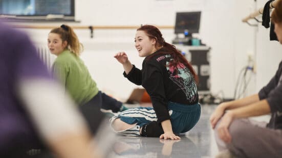 Students in a dance lesson