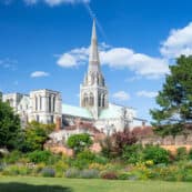 18 Chichester Cathedral Panorama (1) Chichester Cathedral spire