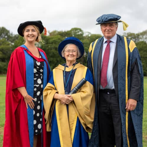 Lady Hale in graduation regalia