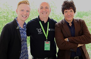 Owain Wyn Evans, Professor Marcus Smith, Clem Burke July 2023