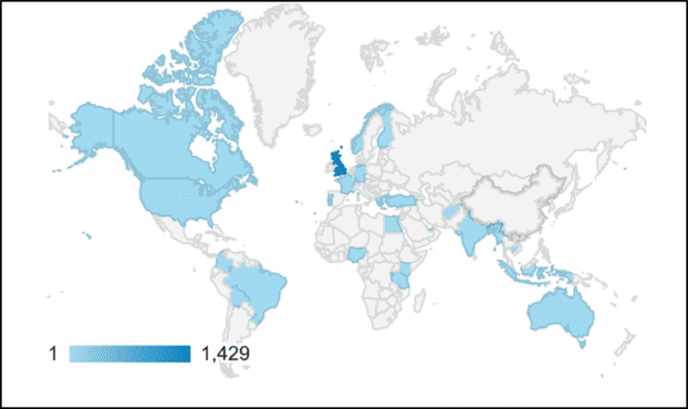 Global Reach Of Early Childhood Care And Education In Emergencies MESH Guide Map showing the Global Reach Of Early Childhood Care And Education In Emergencies