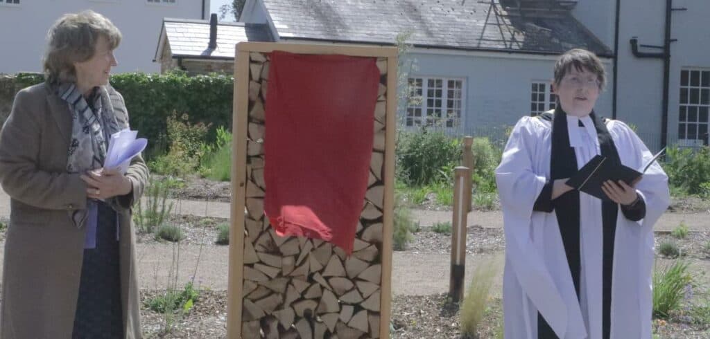 Professor Jane Longmore, Vice-Chancellor of the University of Chichester opens the new heritage garden
