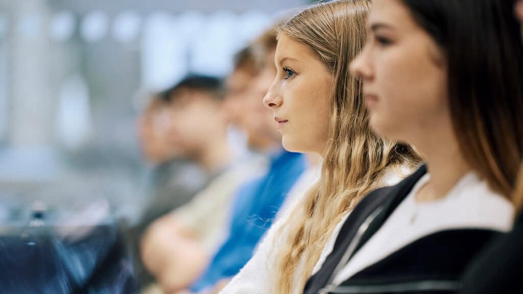 Business students in lecture