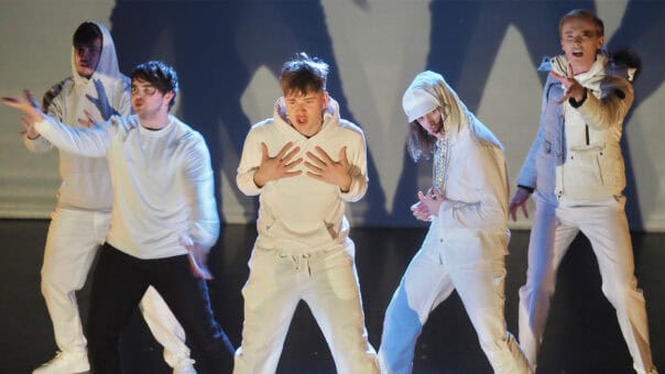 Teaching musical theatre students performing