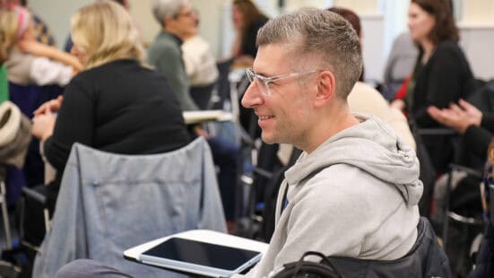 student in class