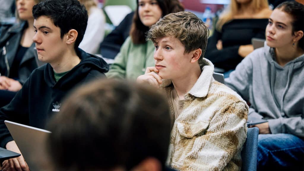Students in class