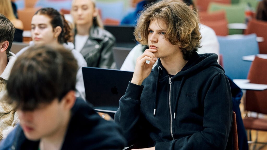 Students in a lecture