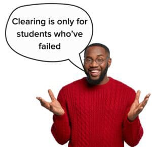 Clearing is only for students who've failed