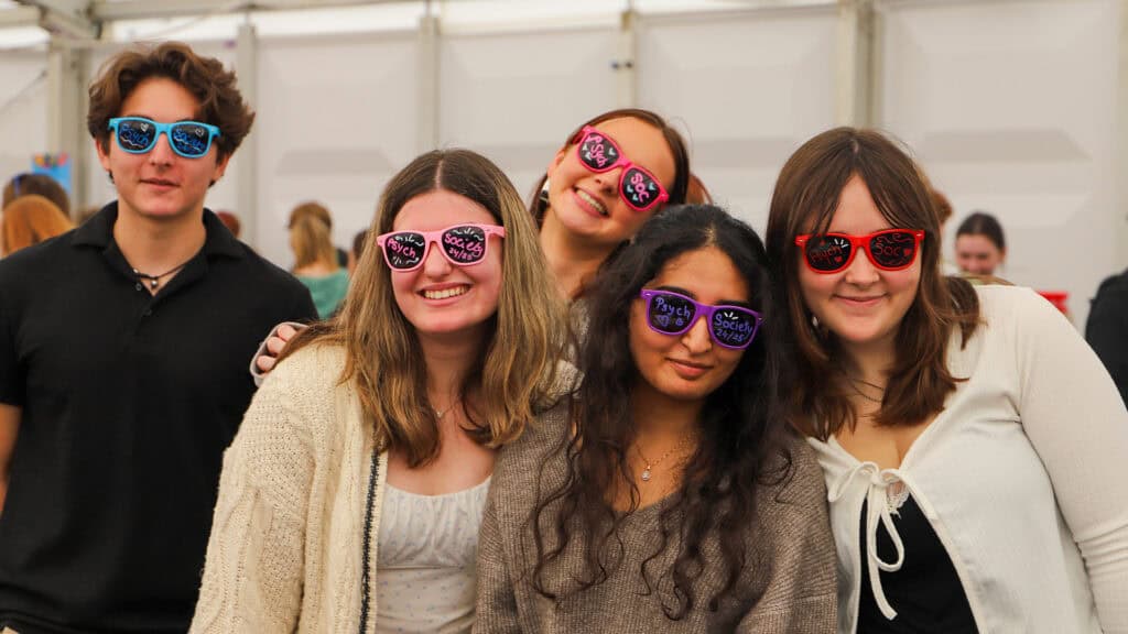 Group of students at Fresher's Fair