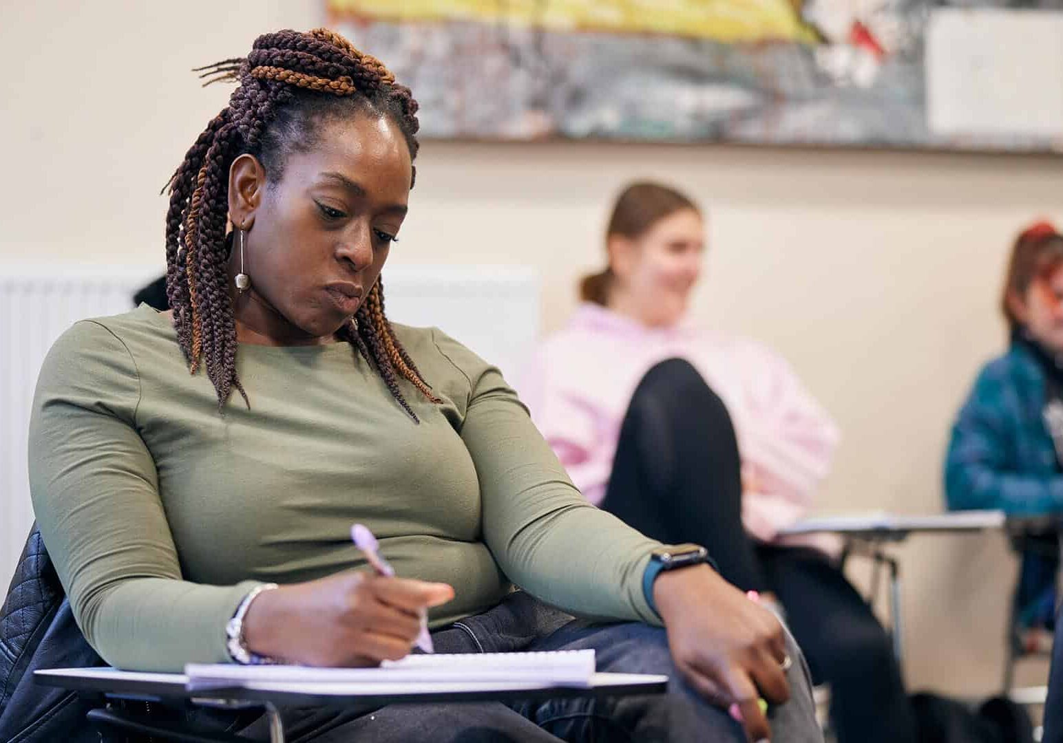 social work students sat in a lecture