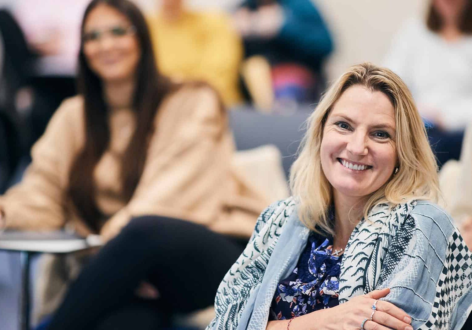 social work students sat in a lecture
