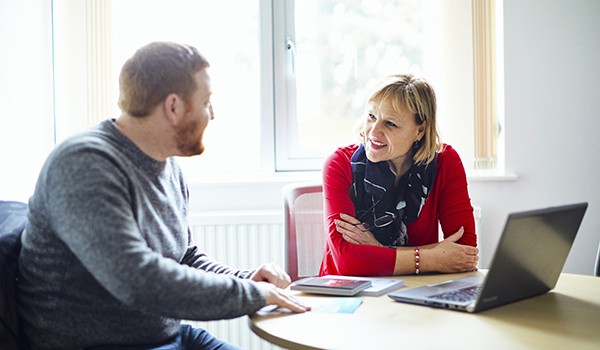 Student with Bognor Careers Consultant