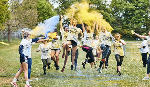 Students at Colour Run