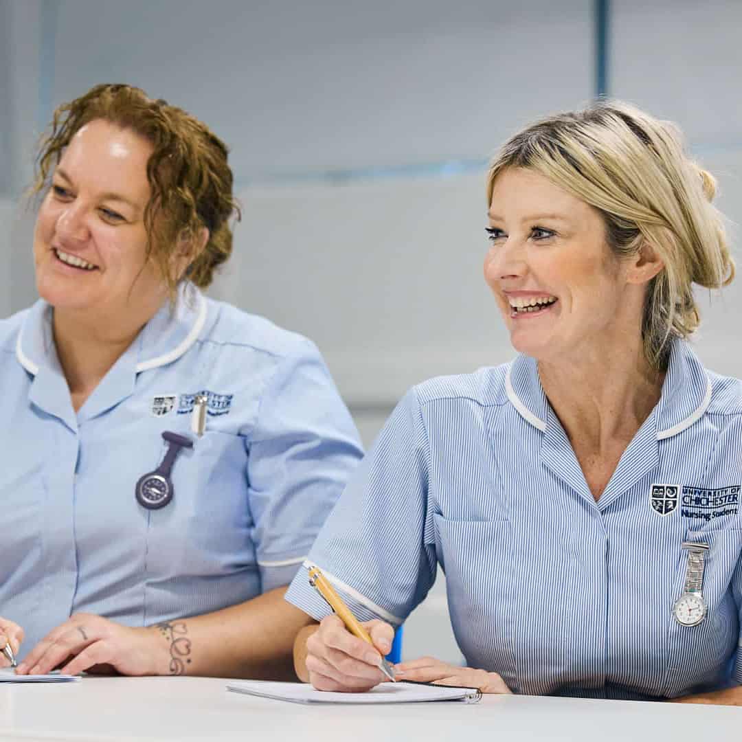 Nursing lessons at the University of Chichester