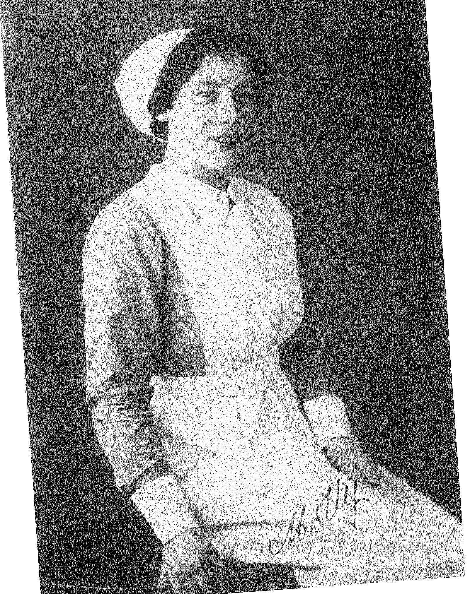 A black and white photo of a nurse called Mary Gilchrist in the 1920s