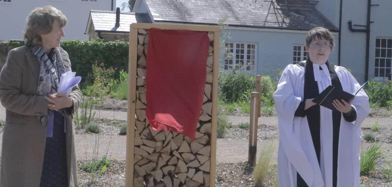 Professor Jane Longmore, Vice-Chancellor of the University of Chichester opens the new heritage garden