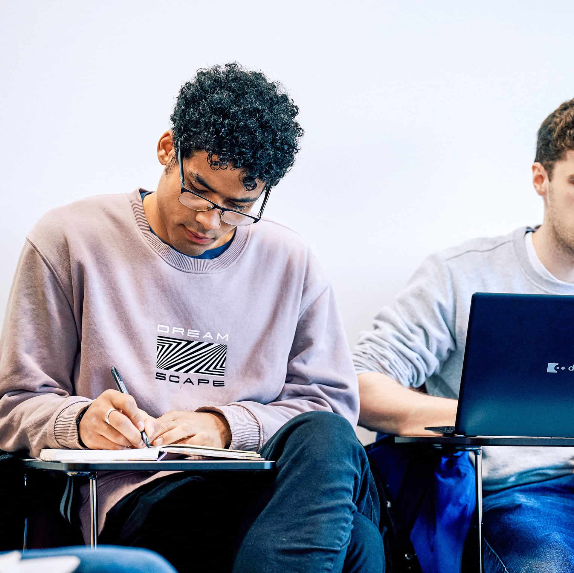 Student in a lecture