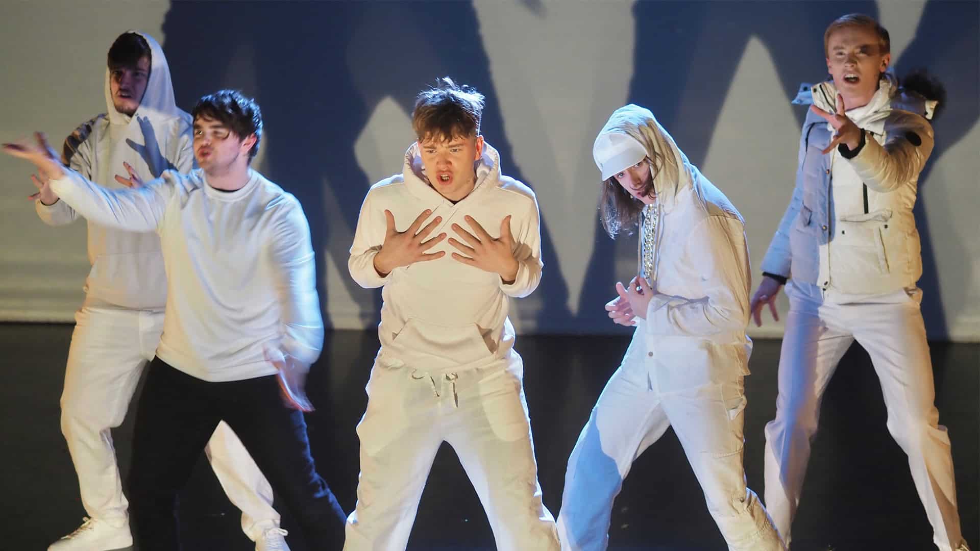 Teaching musical theatre students performing
