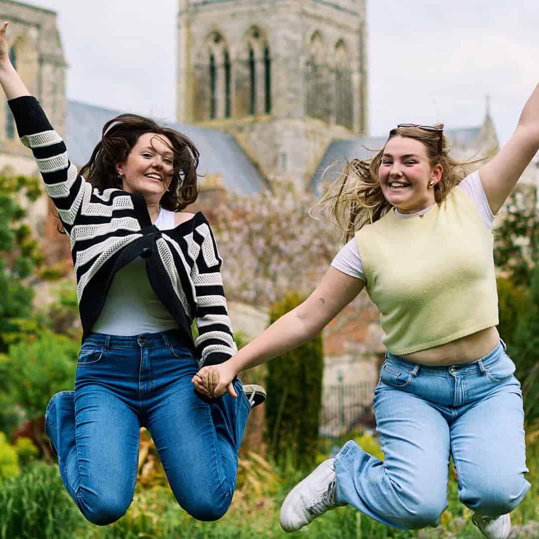 Students In Bishop Palace Gardens